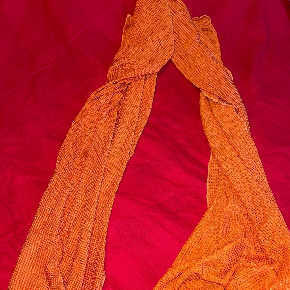 Adorable orange Shein beach bottom cover